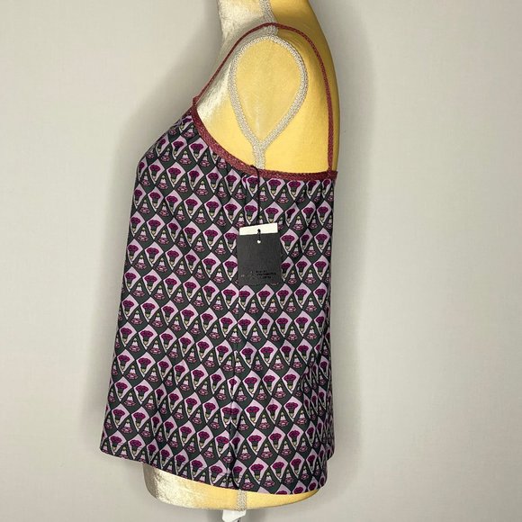 Anna Sui Top Spaghetti Staps  Floral NWT M - Picture 2 of 8